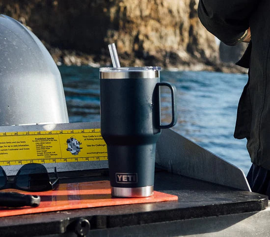 Rambler 35 Oz Straw Mug - ENJOY THE OUTDOORS