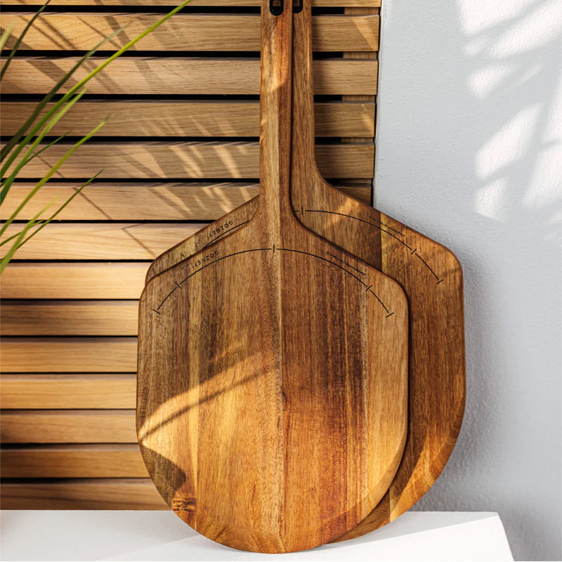 Acacia Holz Pizza Peel & Servierteller - ENJOY THE OUTDOORS