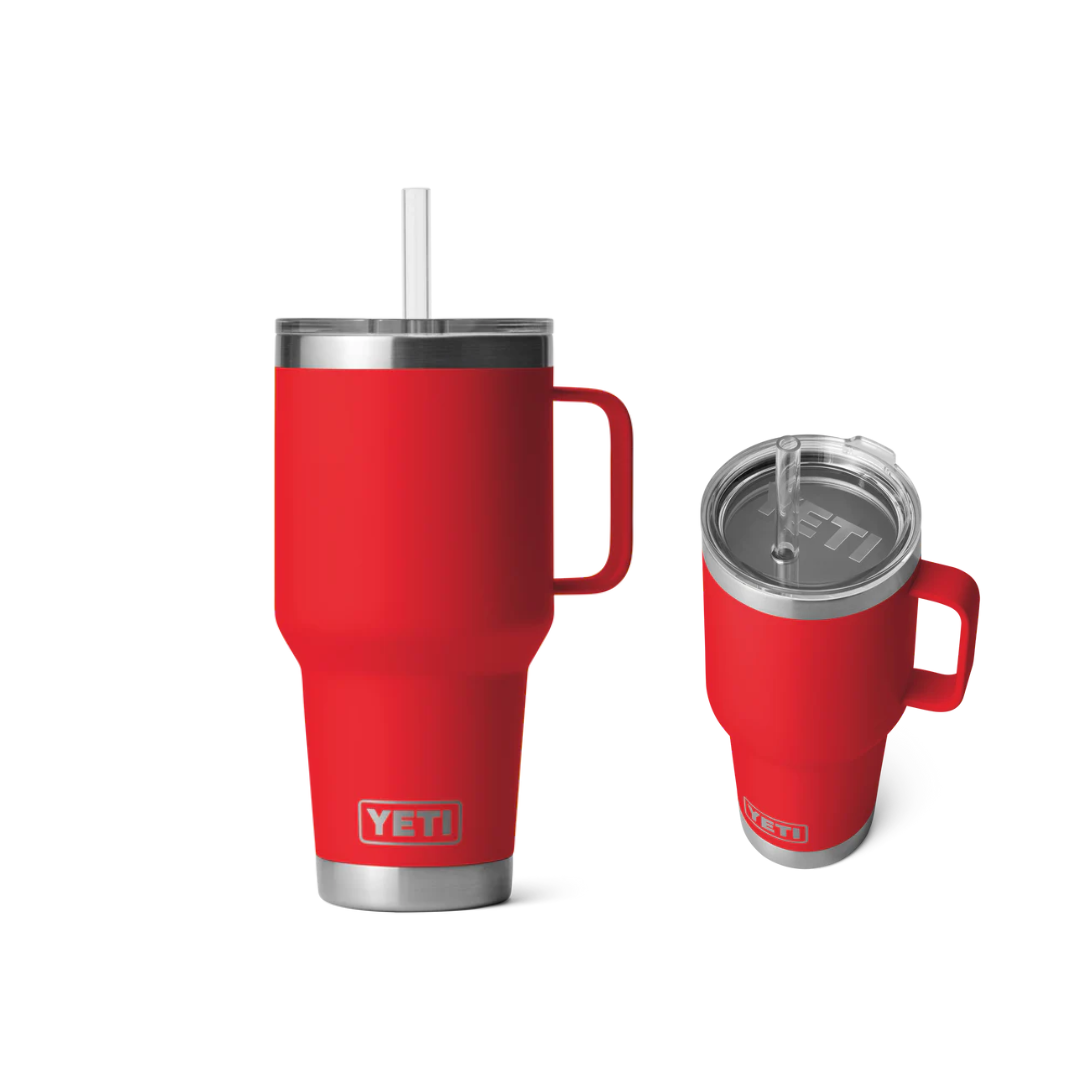 Rambler 35 Oz Straw Mug - ENJOY THE OUTDOORS